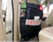 The back seat of tissue box and drinks magazine bags